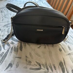 Black Leather Crossbody Bag